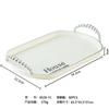 Bandeja oval de prata transfronteiriça, bandeja de chá de luxo com luz branca e leite, sala de estar, mesa de centro, xícara de chá, prato de armazenamento, prato de frutas