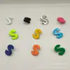 Metal Multicolor Letras Inglesas Macarrón Dopamina Universal Ropa Bolsa Broche Accesorios