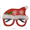 Gafas Navideñas de Fiesta de Venta Cruzada Más Vendidas en Stock de Fábrica, Adornos Decorativos con Forma de Papá Noel, Muñeco de Nieve y Árbol de Navidad