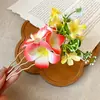 Grampo de Cabelo com Flor de Tecido com um Toque Super Fada, Atmosfera Suave e Elegante, Acessório de Cabelo Requintado e Luxuoso
