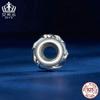 Cuentas de silicona Aifule Fantasy Galaxy, plata de ley s925, chapadas en platino, para hacer tú mismo, cuentas sueltas, joyería