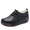 Zapatos de plataforma cálidos con forro polar para otoño e invierno de 2024, antideslizantes, para mujer, para madres de mediana edad y mayores, informales, de algodón.