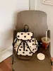 Mochila de Lunares para Mujer 2026 Nueva Moda de Verano Versátil Moderna para Viajes Diarios Estudiante Universitario