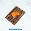 Decoración de Presentación de Comida Japonesa Escalera de Bambú para Sashimi Balsa de Bambú Valla de Bambú Plato Decorativo para Barbacoa Japonesa Presentación de Mariscos