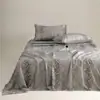 Lençol de Cama Espesso Classe A 100% Algodão Escovado de Inverno, Estilo Nórdico Lençol de Cama de Solteiro e Casal, 100% Algodão Puro, Espessado, Delicado e Amigo da Pele