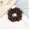 Qi Yue Temperamento Francés de Alta Gama Goma para el Pelo Estilo Intestino Grande para Mujeres Encaje Plisado Estilo Perezoso Banda de Goma de Alta Elasticidad Cuerda para el Pelo Accesorios para el Cabello