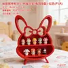 Decoração de Casa de Bonecas com Laço 3D Modelo de Armário Suporte de Exibição Multicamadas Brinquedo Bule Camada de Exibição de Perfume Prateleira de Exibição em Camadas