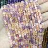 Ágata de Cristal Casual y Exquisita Grava de Agujero Recto Pequeño con Cuentas Sueltas Grava Asimétrica de Cristal Rosa Citrino Amatista
