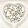 9X14Mm Colgante de Cristal Brillante Luna Agujero Cruz Collar Pulsera Colgante Material para Joyería DIY Accesorios para Ropa