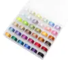 Juego mini de hilo de 3 hebras 6 hebras 9 hebras carretes divididos embalaje de caja de rollo pequeño para tejer pulseras de cuerda collares enrollar hilo es relativamente fino