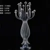 Adereços de Casamento, Suportes de Flores de Mesa de Cristal, Marcadores de Corredor de Acrílico, Castiçais de Gelo para Salão de Casamento, Ornamentos de Arte em Ferro, Decorações