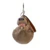 Lindo Colgante Llavero Bola de Pelo de Zorro, Encanto Creativo Personalizado de Peluche de Muñeca Durmiente de Gama Alta para Bolso, Pequeño Regalo