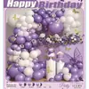 Set de Globos de Látex Amazon Transfronterizo Arreglo Personalizado para Fiesta de Cumpleaños Combinación de Cadena de Globos Arco de Globos Venta al por Mayor