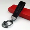 Colgante de Llavero de Cuero Gamuzado de Gama Alta para Coche Llavero con Logo de Coche Decoración de Llavero Colgante de Cintura de Metal Venta al por Mayor