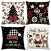 Fundas de Almohada Serie Navideña de Amazon, Cojines de Sofá Estampados de Lino, Fundas de Almohada, Soporte para Personalización con Tu Propio Diseño