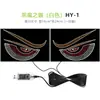 Nuevo Producto USB Ojo de Diablo Dinámico Luz para Coche Pegatina para Coche Pantalla LED Camión Camión Luz para Cristal Delantero y Trasero de Coche