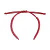 Pulsera semiacabada DIY y cordón de nudo tejido a mano con cuentas y cierre de seguridad, cordón rojo para el año del zodiaco, en stock