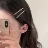 2026 Novo Estilo Grampo de Cabelo Simples com Toque de Luxo, Presilha Elegante para Mulheres, Presilha para Franja, Acessório de Cabelo, Grampo Lateral, Presilha de Cabelo