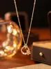 Collar de Corona de Flores de Zirconia para Mujer Estilo Fresco de Personalidad INS Diseño de Nicho de Alta Gama Sentido del Diseño Cadena Clavicular de Temperamento Simple Lujo Ligero