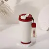 Venta Directa de Fábrica Taza de Acero Inoxidable con Aislamiento al Vacío, Taza Portátil para Exteriores con Correa de Transporte, Taza de Café de Doble Uso de Alto Valor Estético