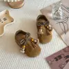 Zapatos Birkenstock para Niñas Primavera y Otoño 2026 Nuevos Mocasines de Cuero Suave Estilo Bohemio Zapatos de Cuero para Bebé Princesita