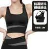 Bestseller transfronterizo: Ropa interior Lulu sports de bloques de color para mujer, pantalones de yoga a prueba de impactos para correr y fitness, tops de manga corta para yoga y shorts al por mayor