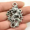 50X35Mm 7.1g Plata Antigua Materiales Hechos a Mano DIY Fabricante Venta al por Mayor Colgante de Dragón