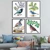 Feliz 99 venta al por mayor punto de cruz pájaro azul sala de estar dormitorio simple pintura colgante material DIY entrega al por mayor