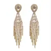Pendientes Largos Elegantes de Moda Coreana Que Hacen que el Rostro Parezca Más Delgado, Aguja de Plata S925 Borla Cuadrada Pendientes de Celebridad de Internet Súper Hada para Mujer