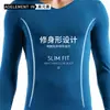 Algodón Ropa Interior Térmica Básica de Cuello en V para Hombre Ropa de Otoño Ajustada Top Delgado de una Pieza Cuello Bajo Ropa Interior Base