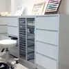 Vitrina para salón de uñas, gabinete de almacenamiento para esmaltes de uñas, gabinete de almacenamiento para esmaltes en gel, gabinete de pared, vitrina de pie, gabinete lateral
