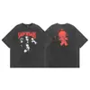 Camiseta Vintage Old American Vintage de Manga Corta con Estampado de Ángel para Hombres y Mujeres