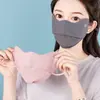 Máscara de Emenda Protetor Solar Antirraios Ultravioleta Feminina de Alto Valor Verão Seda Gelo Proteção para os Olhos Sombreamento de Canto Máscara Facial Masculina