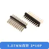Pin de fila doble paso de 1.27 mm pin en línea 2*2p/3/4/5/6/7/8/10/12/20/40/50p