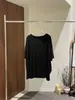 [Primer Lanzamiento] Camiseta de Manga Corta Holgada Oversize Estilo Perezoso de Algodón de Alto Hilo Tencel Veraniego Thirteen Lines para Mujer Tb8103