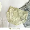 Pantis de malla sexy y seductores de estilo francés para mujer con refuerzo de seda, encaje de cintura media, calzoncillos transpirables y cómodos