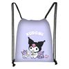 Bolsa de Mão Desenho Animado Kulomi Sanrio Nova Transfronteiriça 3D Bolso com Cordão Produtos de Poliéster Grande Capacidade Cordão
