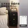 Mesita de noche de madera maciza ultradelgada, mini, para espacios muy estrechos, gabinete negro de 20 cm, estante de almacenamiento, gabinete de almacenamiento de mesita de noche