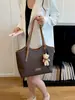 Bolsa de axila color-blocking de alta qualidade para mulheres, nova bolsa de ombro de moda vintage 2026, bolsa tote de grande capacidade para o dia a dia