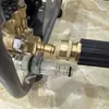 Kit de conexão rápida para lavadora de alta pressão Conector de conexão rápida para mangueira 3/8 Cabeça macho e fêmea de latão 1/4 Conjunto de quatro peças