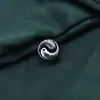 S925 Brilhante Yin Yang Tai Chi Bagua Acessórios DIY Personalizados Feitos à Mão Acessórios Pulseira Bolsa Acessórios de Pendurar Atacado