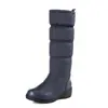Botas de nieve altas para mujer, botas de algodón engrosado, tallas grandes 40-44, HX-85