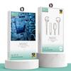 Fone de ouvido intra-auricular de diafragma plano porta 3.5/porta tipo-C com fio, controle no fio com microfone, adequado para fone de ouvido de diafragma plano para furos redondos Huawei