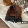 Marca da moda sul-coreana chapéu ins inverno lenço estilo coreano lenço chapéu de lã integrado rosto pequeno que combina com tudo chapéu de tricô calças femininas