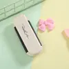Pente Portátil Pequeno Dobrável com Função de Massagem com Airbag, Pente Especial para Mulheres com Espelho de Maquiagem Destacável, Pente Dois em Um