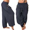 Pantalones Harlan holgados de pierna ancha de color liso para mujer, estilo casual, con envío transfronterizo de AliExpress a Europa y América, 2021