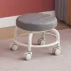 Taburete Pequeño con Ruedas Universales Dopamina para el Hogar, Taburete Bajo con Ruedas, Taburete de Tabla para Niños, Silla Pequeña Móvil, Taburete para Sofá de Sala de Estar