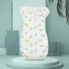 Manta Envolvente de Algodón Puro Anti-Sobresalto para Bebé, Manta para Bebé, Saco de Dormir para Recién Nacido Estilo Rendición con Mangas Extensibles para un Sueño Seguro a Través de las Fronteras