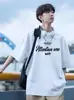 Camiseta de Manga Corta para Hombre de Marca Moderna Verano Estilo Americano Fresca Ins Estilo Callejero Holgada Versátil