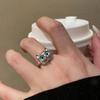 Anillo de Gato y Serpiente para Mujer, Moda Nueva 2025, Estilo Único y Genial, Anillo para el Dedo Índice, Anillo de Amistad Elegante para Celebridades de Internet